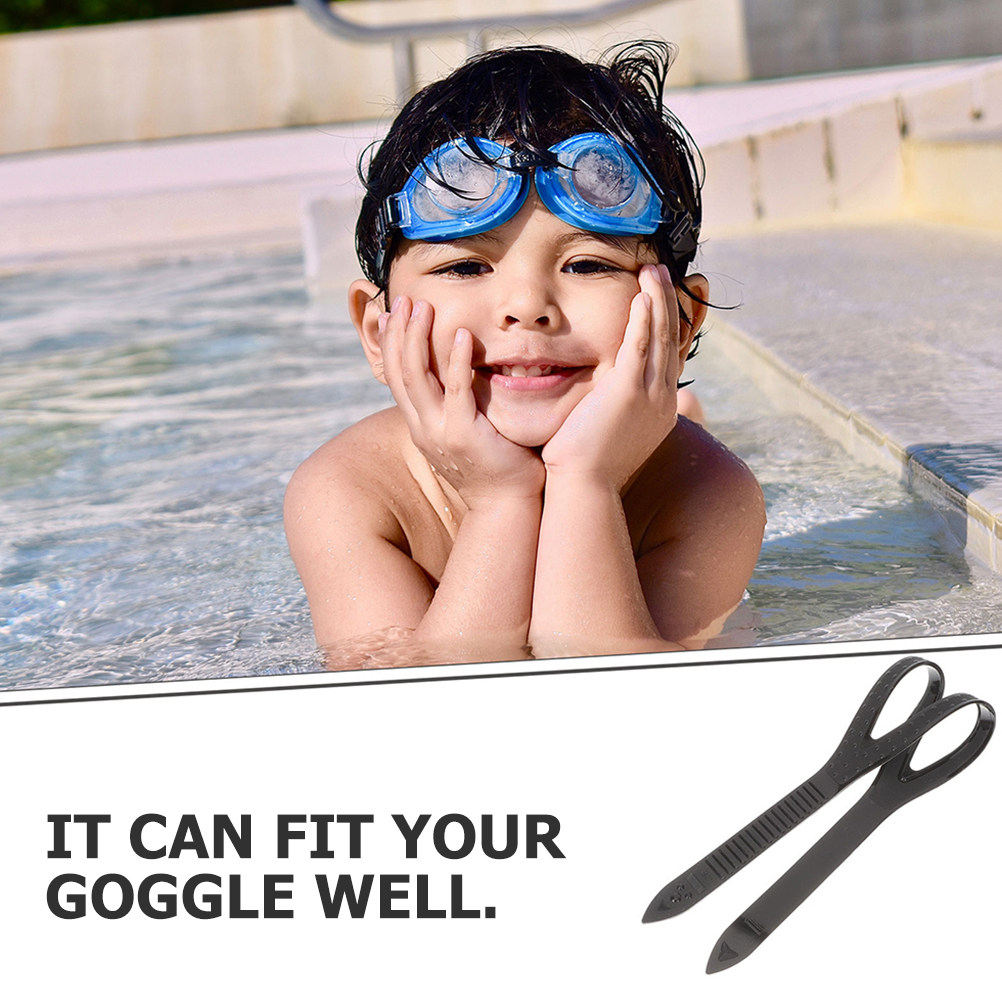 Goggles Swim - 3Pcs Strong Elastic Silicone Goggle Strap