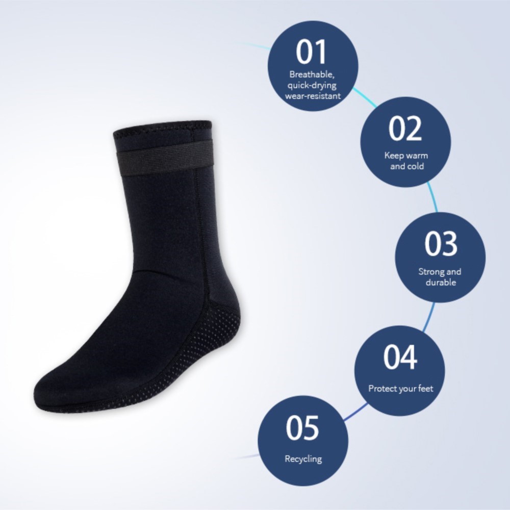 Neoprene Socks 3mm 5mm Wetsuit - Flippers Swimming recension och pris